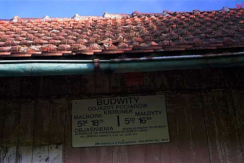 Budwity, fragment stacji kolejowej